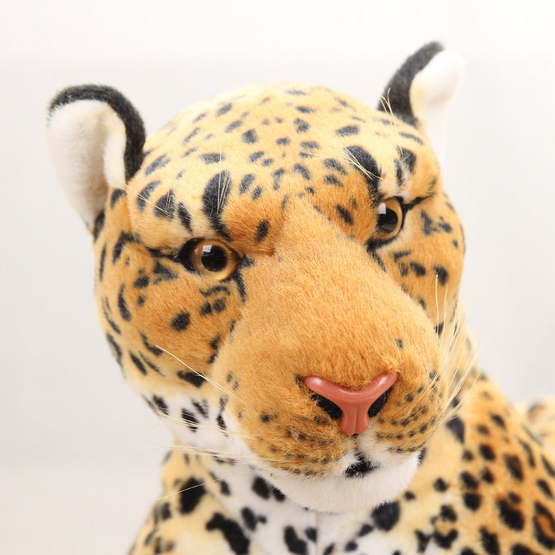 Muñeca animal del leopardo del leopardo del juguete de la felpa de la simulación