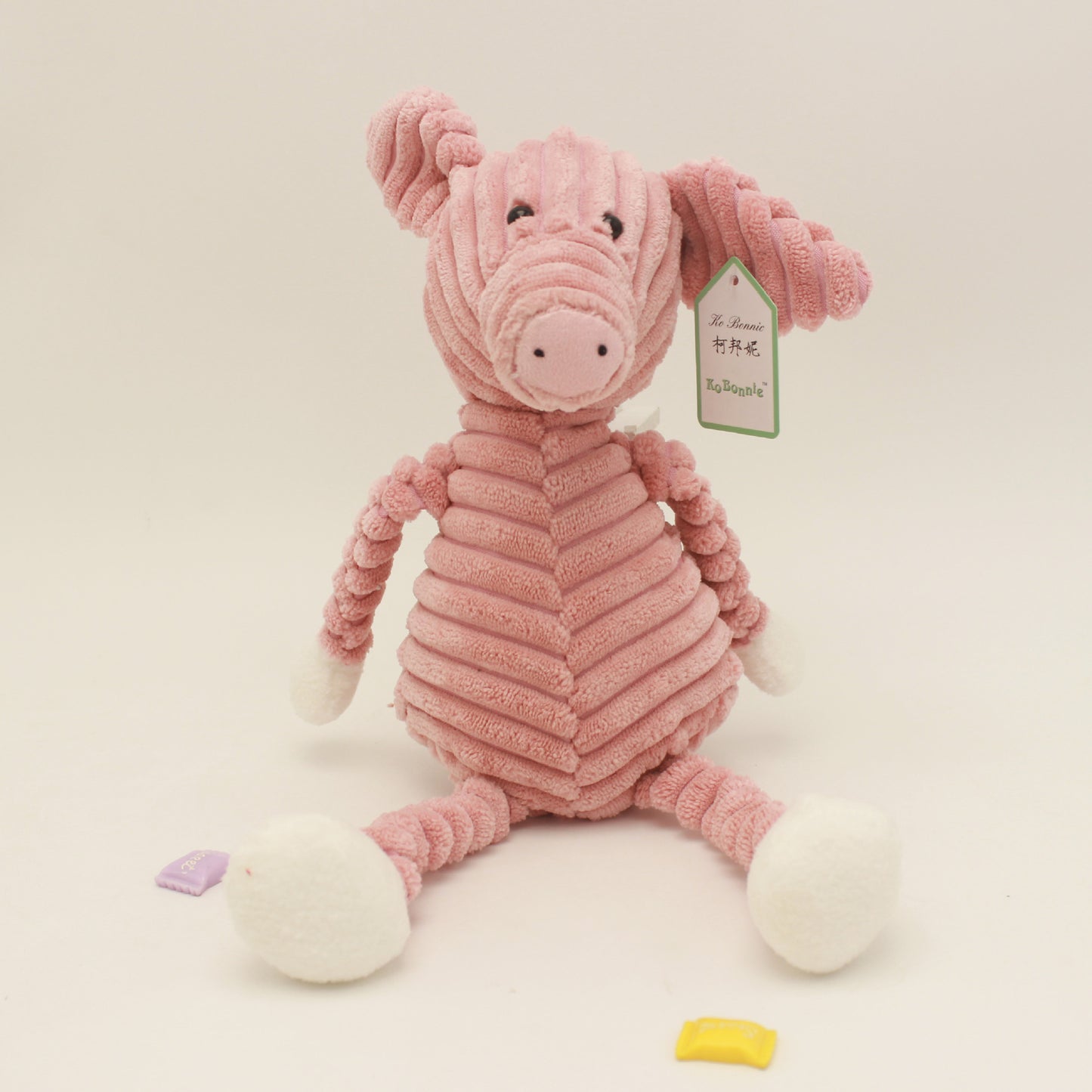 Striped animal plush toy