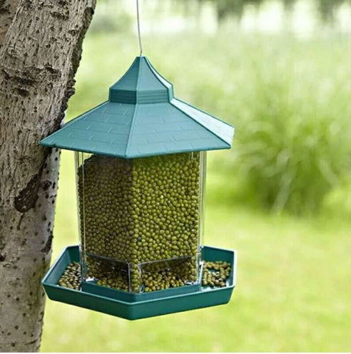 Boîte de nourriture pour oiseaux suspendue et étanche