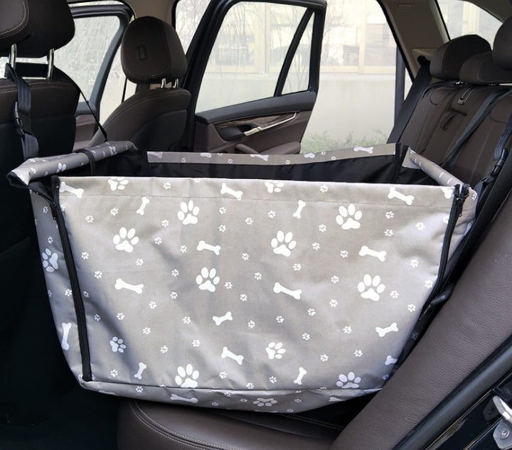 Hamaca plegable portátil de viaje para coche. Asiento de seguridad impermeable y seguro para su perro