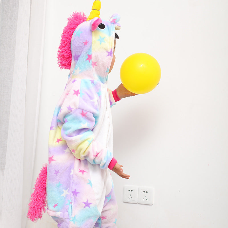 Animal one-piece pajamas