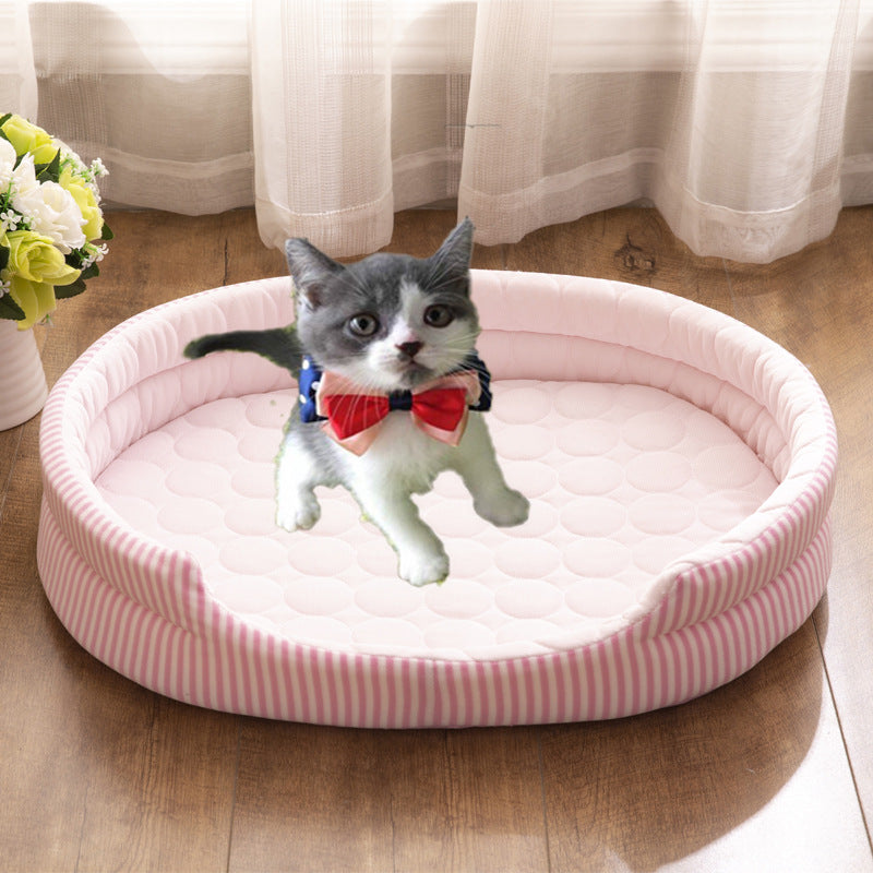 Pet Bed Ice Silk Mat Summer