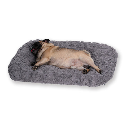 Flannel Pet Bed Soft Plush Sofa Warm Thick Dog Bed Machine Washable Luxury Cat Puppy Mattress Pet Supplies