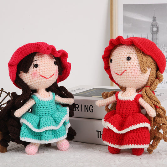 Woven Doll Knitted Animal Wool