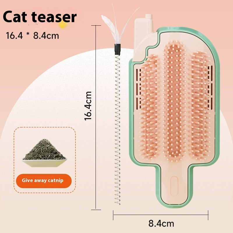 Ice Cream Itching Device With Cat Teaser Mint Ball Cat Toy