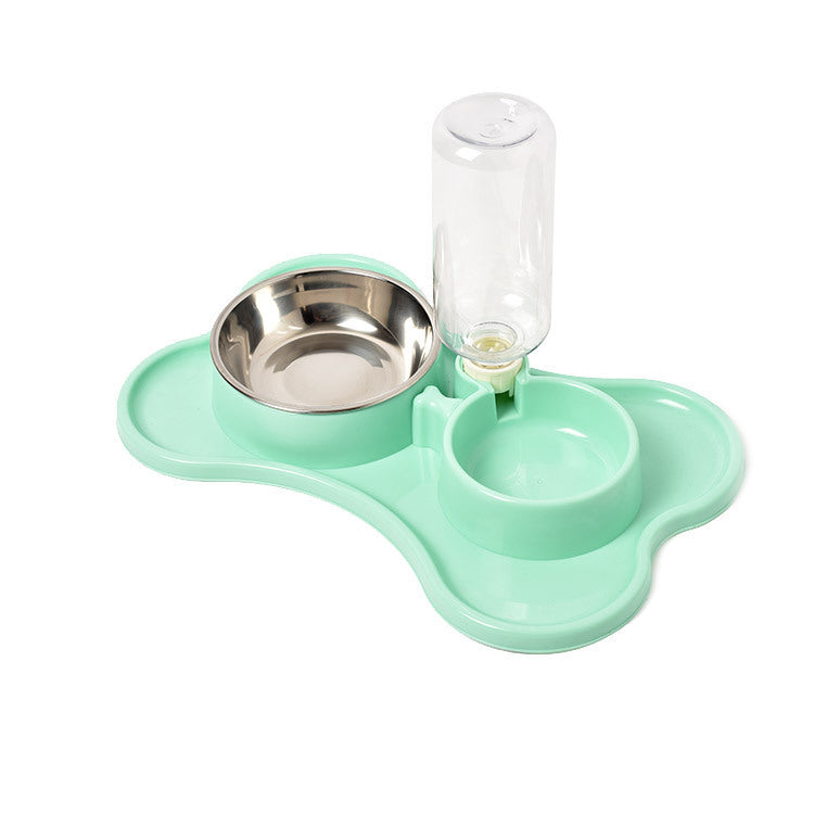 Fournitures pour animaux de compagnie Bol double automatique pour eau potable pour chien Bol double pour chien Bol pour nourriture pour animaux de compagnie Seau Teddy Law Bol pour animaux de compagnie