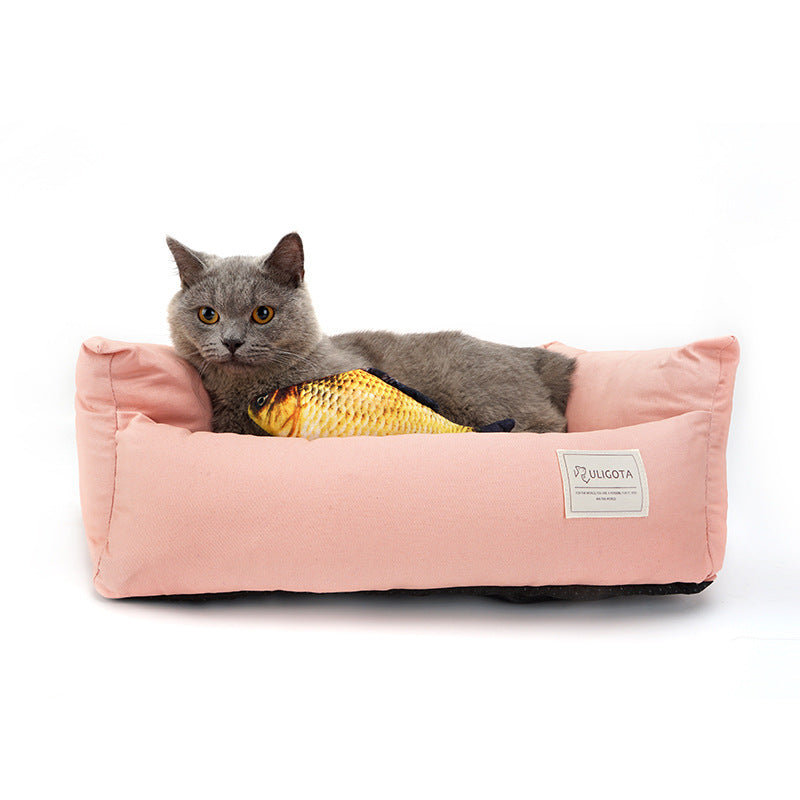 Sofá para mascotas, cama para perros, base impermeable, suave, polar, cálida, para gatos