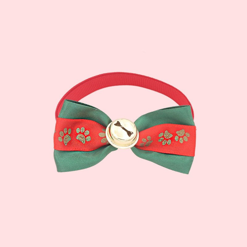 Collar ajustable de Navidad para perros y gatos, pajarita para perros y gatos, correa para el cuello para mascotas, accesorios para el cuidado de perros y gatos, Collar para cachorros y gatos