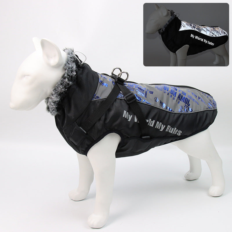 Winter warm pet jacket