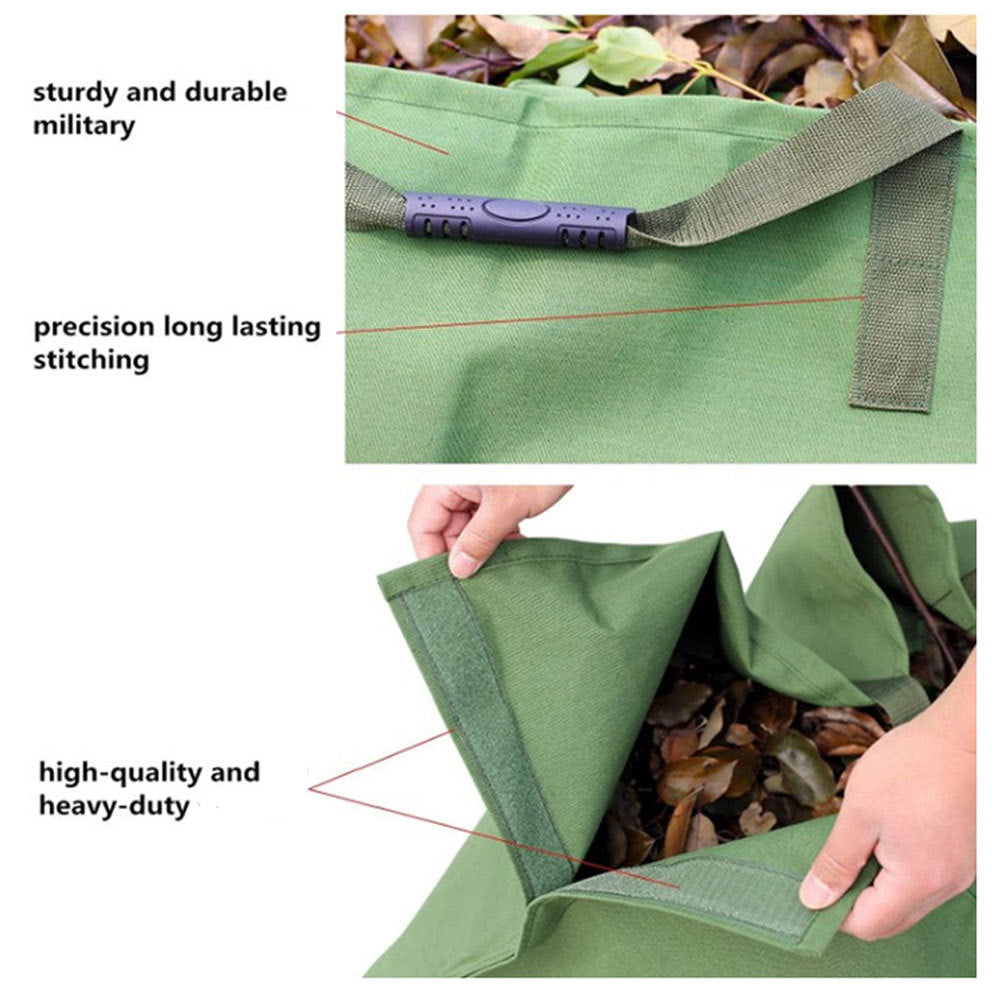 Bâche de stockage de feuilles de jardin, conteneur de déchets de pelouse extérieure, conteneur Recyclable, fourre-tout de jardin robuste, sacs à ordures