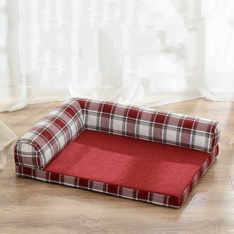 Removable And Washable Cushions Scratch-resistant Linen Dog Sofa Bed