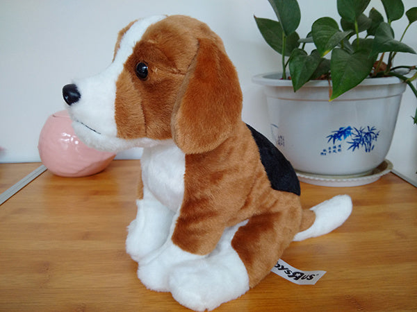 Nuevo Beagle Hound simulación Animal muñeco de juguete de peluche