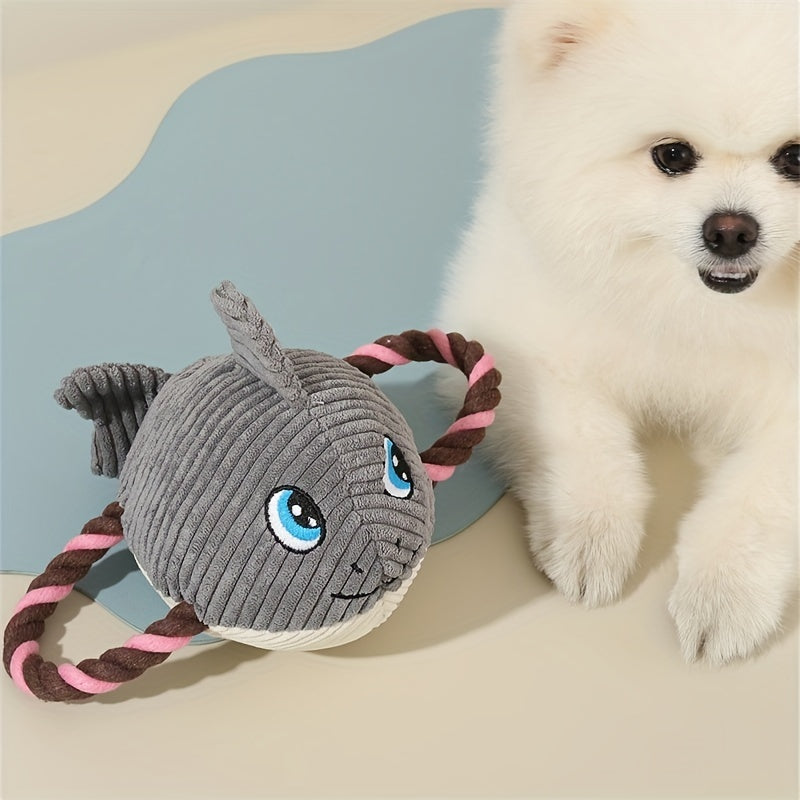 Juguetes para mascotas Juguetes para masticar para perros con forma de tortuga Juguetes interactivos de peluche para mascotas Juguetes con nudos para perros 