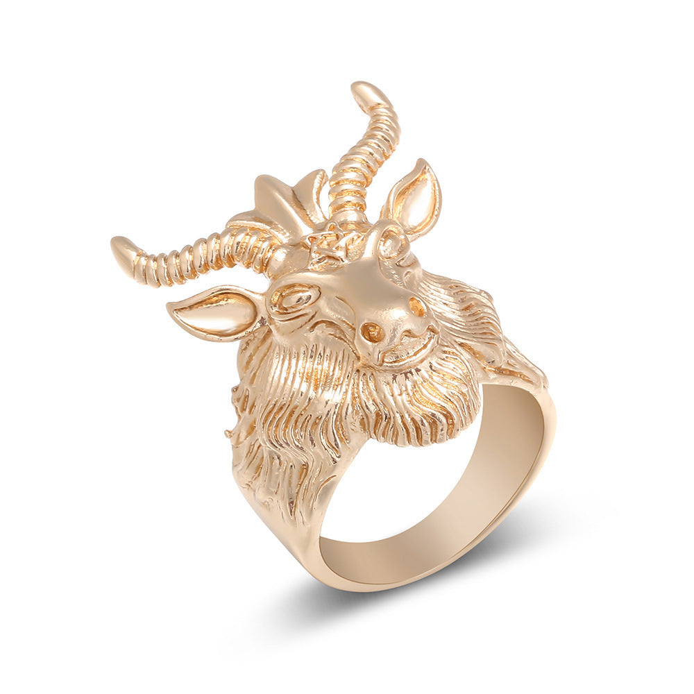 Bague tête de mouton animal