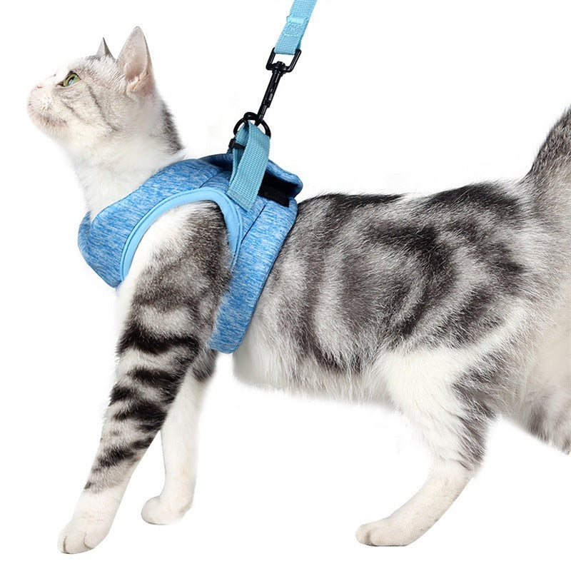 Sangle de poitrine de style gilet, corde antidéflagrante pour chat