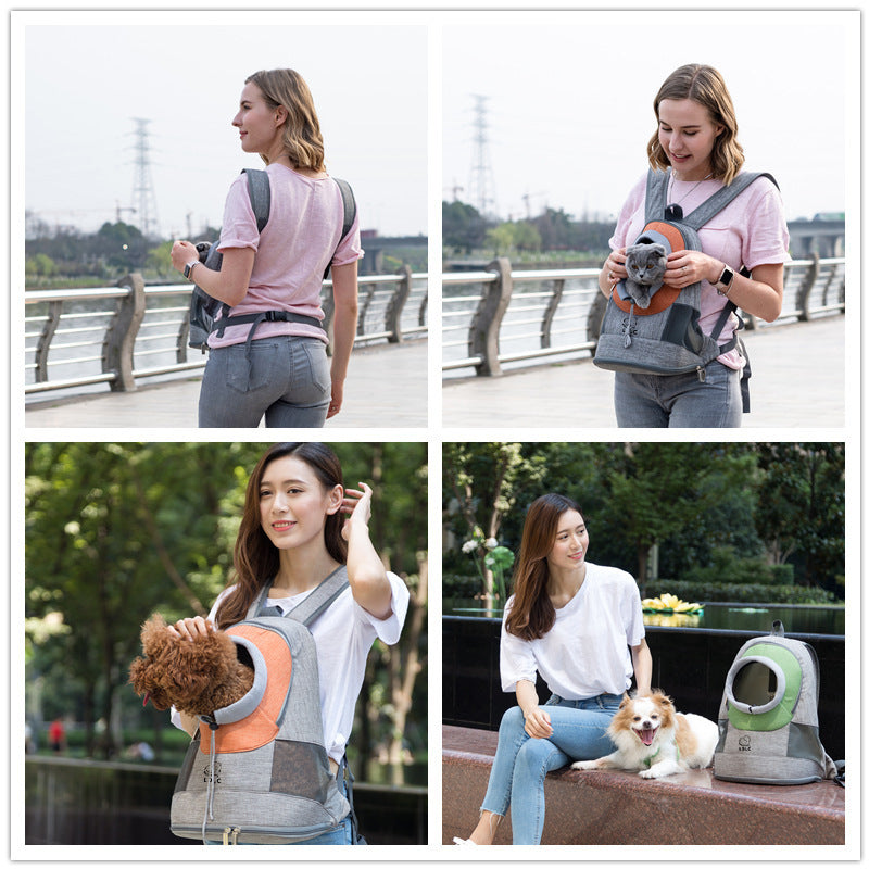 Sac à bandoulière pour animaux de compagnie, sac à dos Portable respirant pour chien et chat