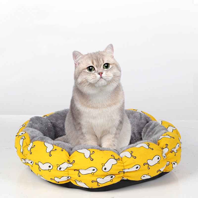 Cama para gatos Camas para gatos de interior Cama relajante en forma de donut para cachorros y gatitos Cama redonda y esponjosa para mascotas para perros y gatos pequeños y medianos