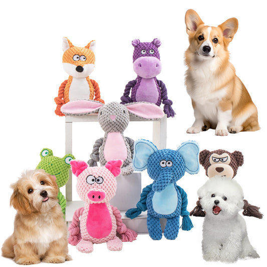 Jouets en peluche pour animaux de compagnie en corde de coton sonore, article d'entraînement interactif à la corde, jouet créatif pour chien, fournitures de dressage pour chiens