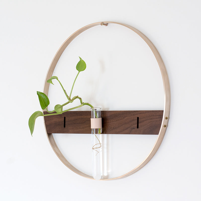 Solid Wood Garden Wall Hanging Flower Arrangement