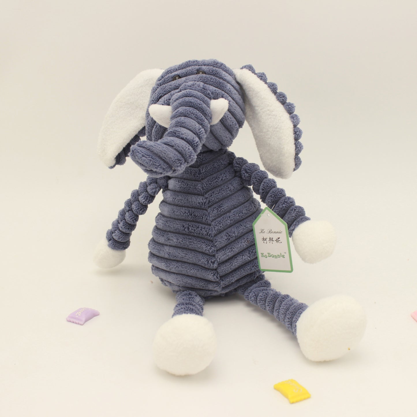 Striped animal plush toy