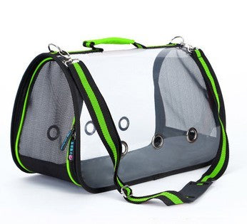 Sac messager portable transparent pour animaux de compagnie