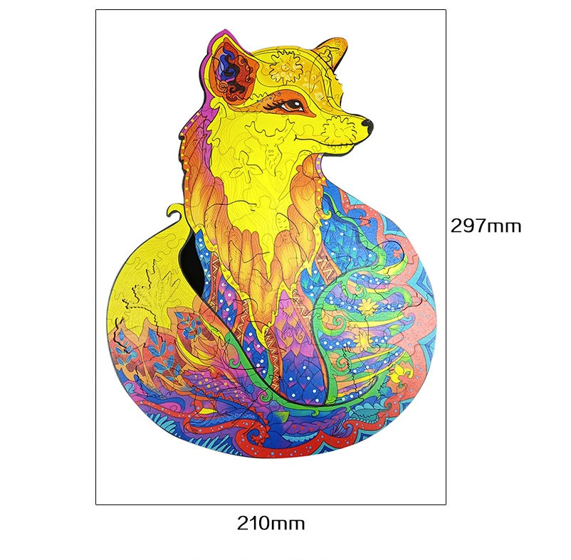 Animal head shape puzzle