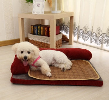 Amazon Explosion vente en gros niche détachable quatre saisons chien canapé chien matelas Teddy Golden Retriever fournitures pour animaux de compagnie