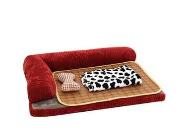 Amazon Explosion vente en gros niche détachable quatre saisons chien canapé chien matelas Teddy Golden Retriever fournitures pour animaux de compagnie