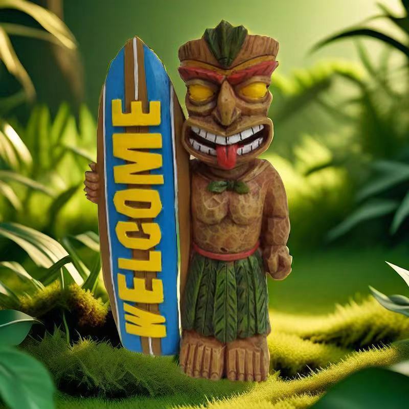 Tabla de surf Totem para decoración de jardín al aire libre