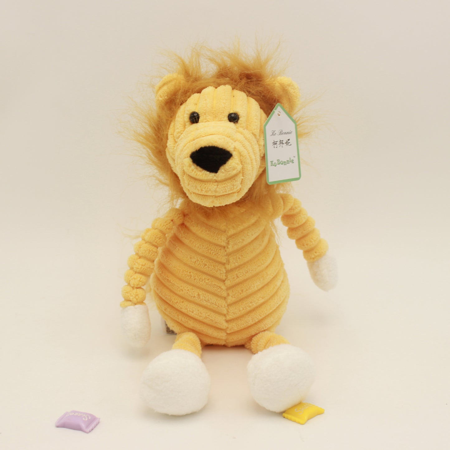 Striped animal plush toy