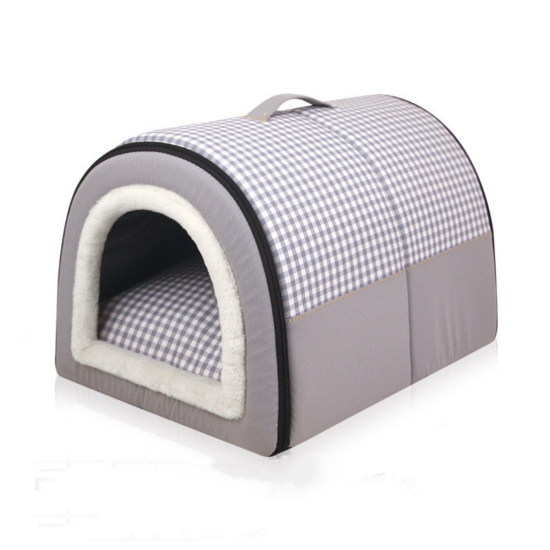 Winter Thicken Thermal Four Seasons Universal Semi-enclosed Pet Bed