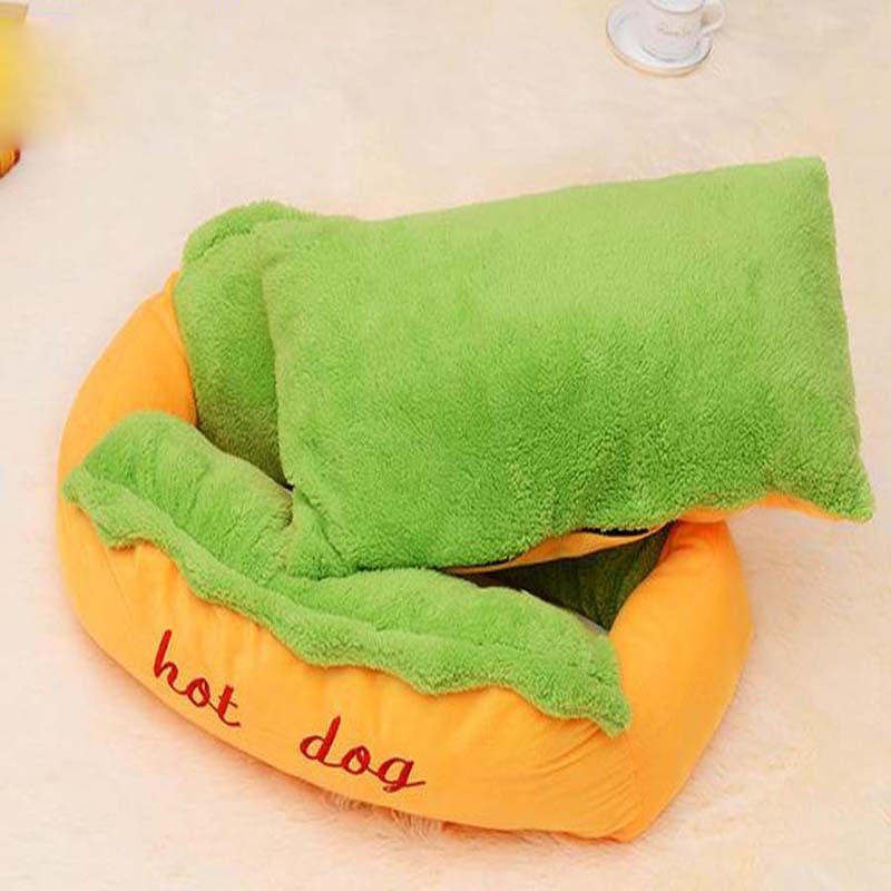 Lit pour chien chaud Lits d'hiver pour animaux de compagnie pour petits, moyens et grands chiens Coussin de canapé Maison pour chien chaude Sac de couchage pour chat Nid douillet pour chiot Chenil