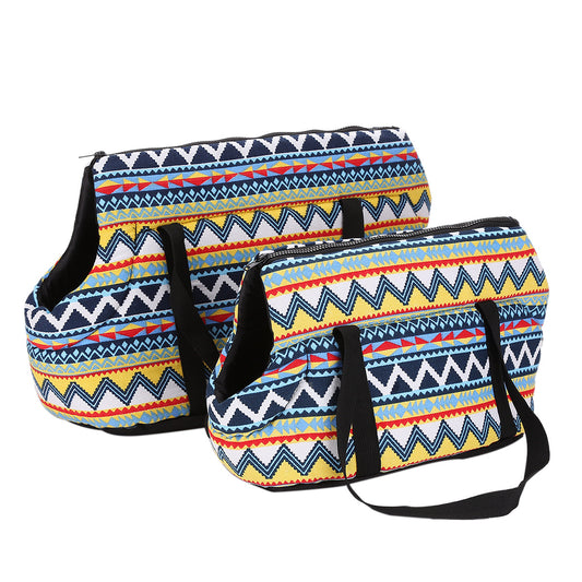 Bolso retro para mascotas fuera del bolso de hombro mascota fuera de la bolsa de mensajero mochila para mascotas para gatos y perros