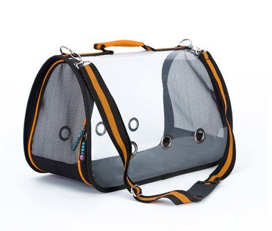 Sac messager portable transparent pour animaux de compagnie