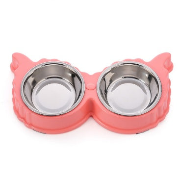 Cuenco para perros y gatos, cuenco para cachorros, cuenco para almacenar agua y alimentos, cuenco para arroz de acero inoxidable de resina PP no tóxica, 3 colores 