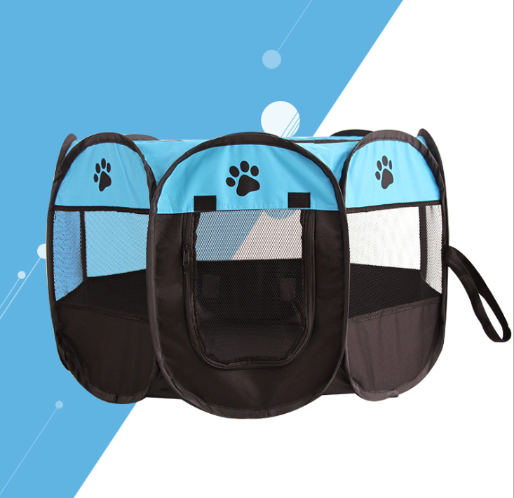 Valla octogonal plegable rápida para mascotas, tela Oxford 600D, impermeable y atrapante para gatos, jaula para perros, jaula para mascotas