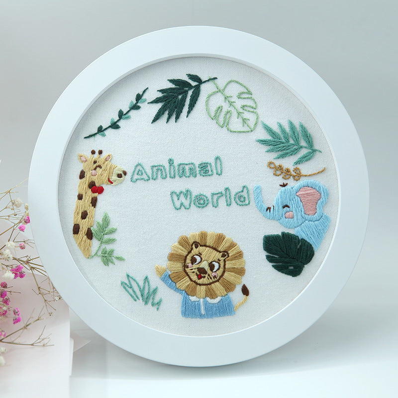 Animal World Hand Embroidery