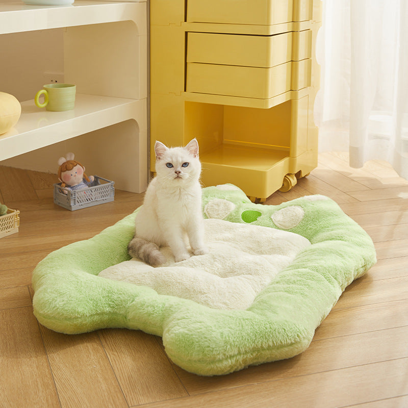 Tapis de lit universel pour chat, doublé de polaire épaisse