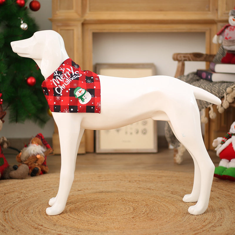 Elegante babero navideño para perros, toalla para Saliva, Collar para mascota, bufanda para gato, perro, decoración Xams, el mejor precio