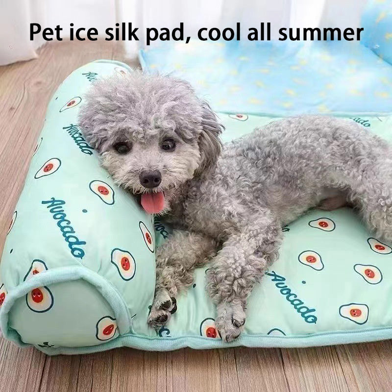 Alfombrilla refrescante para perros, alfombrilla de verano para perros, manta para gatos, sofá, cama transpirable para mascotas, lavable para perros pequeños, medianos y grandes, nueva