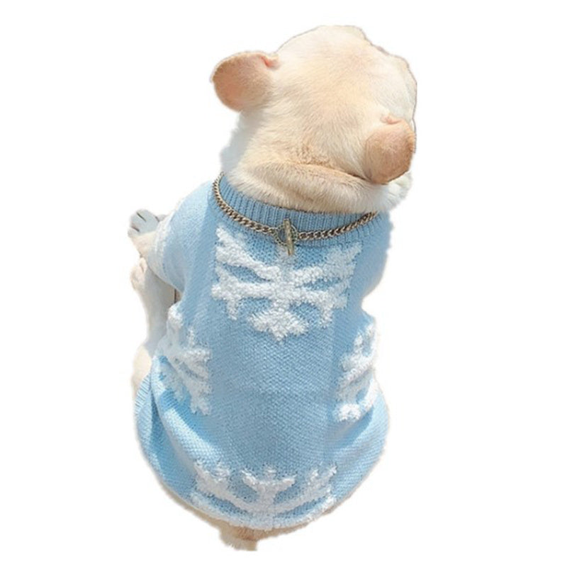 Warm And Thick Teddy Autumn And Winter Season Snowflake Bichon Hiromi Cat Sweater