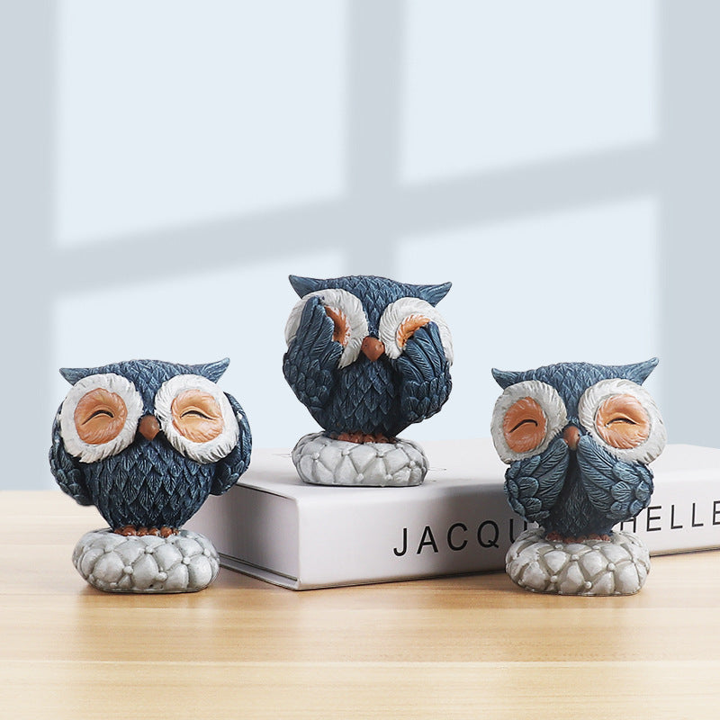 Owl Animal Ornaments Simple And Cute Home Accessories