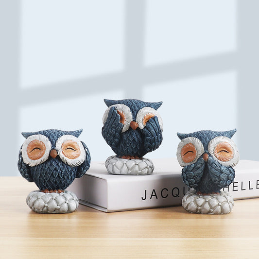 Owl Animal Ornaments Simple And Cute Home Accessories