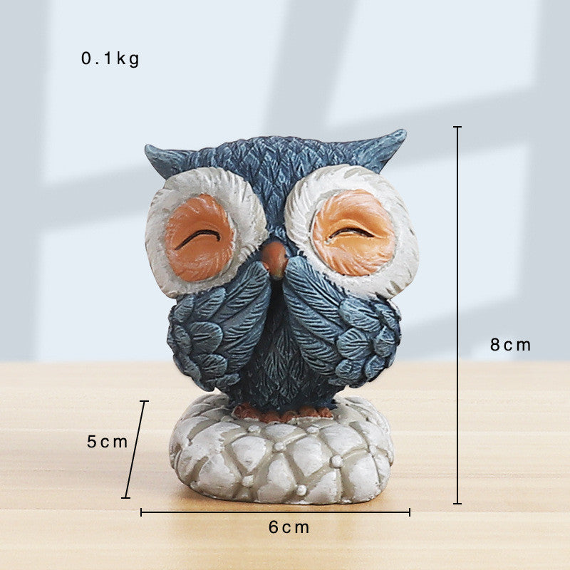 Owl Animal Ornaments Simple And Cute Home Accessories