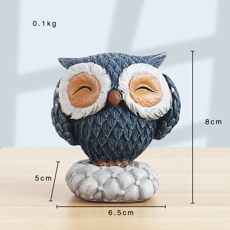 Owl Animal Ornaments Simple And Cute Home Accessories