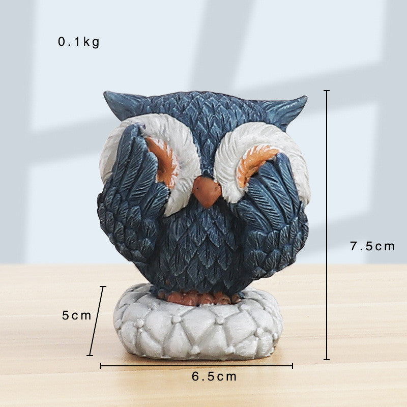 Owl Animal Ornaments Simple And Cute Home Accessories