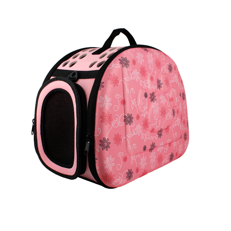 Sac spatial pour animaux de compagnie, sac à main pliable pour animaux de compagnie, sac à bandoulière Portable pour animaux de compagnie, impression