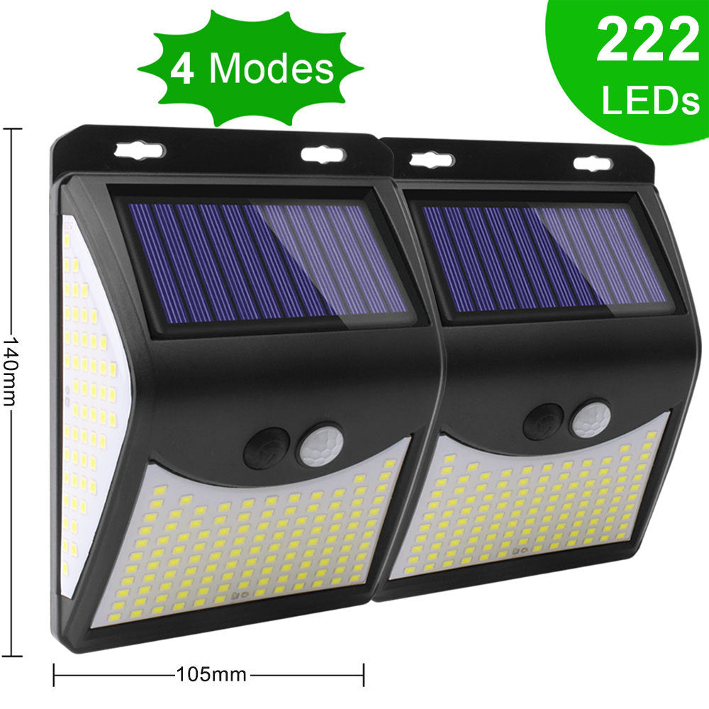 3 modos 140 llevaron el movimiento al aire libre de las luces solares de la seguridad del jardín