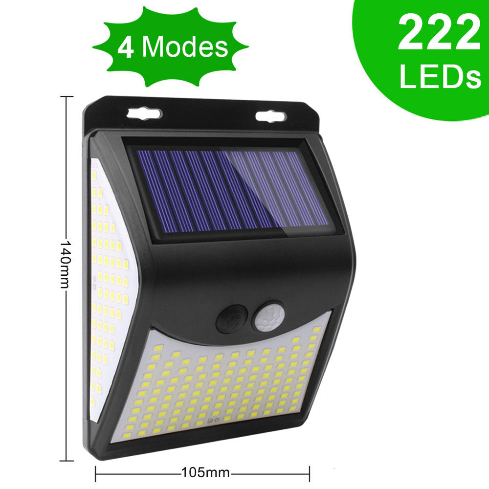 3 modos 140 llevaron el movimiento al aire libre de las luces solares de la seguridad del jardín