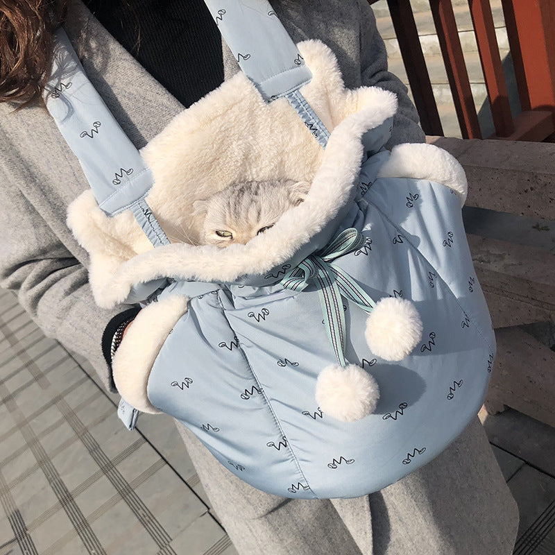 Fournitures pour animaux de compagnie, sac à dos Portable pour chat, sac de poitrine chaud